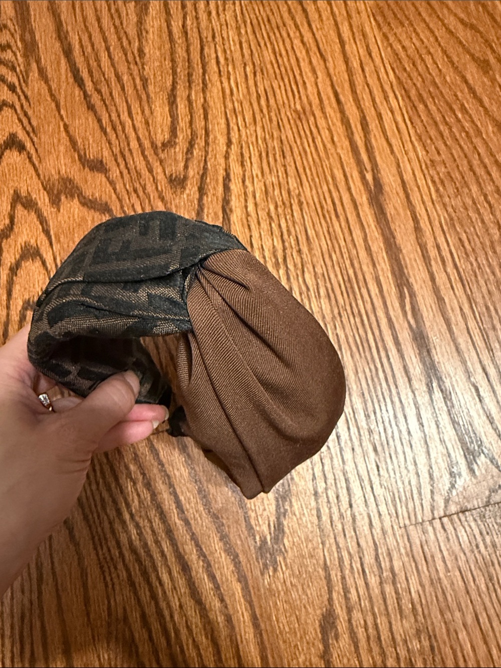 Brown FF Twisted Headband